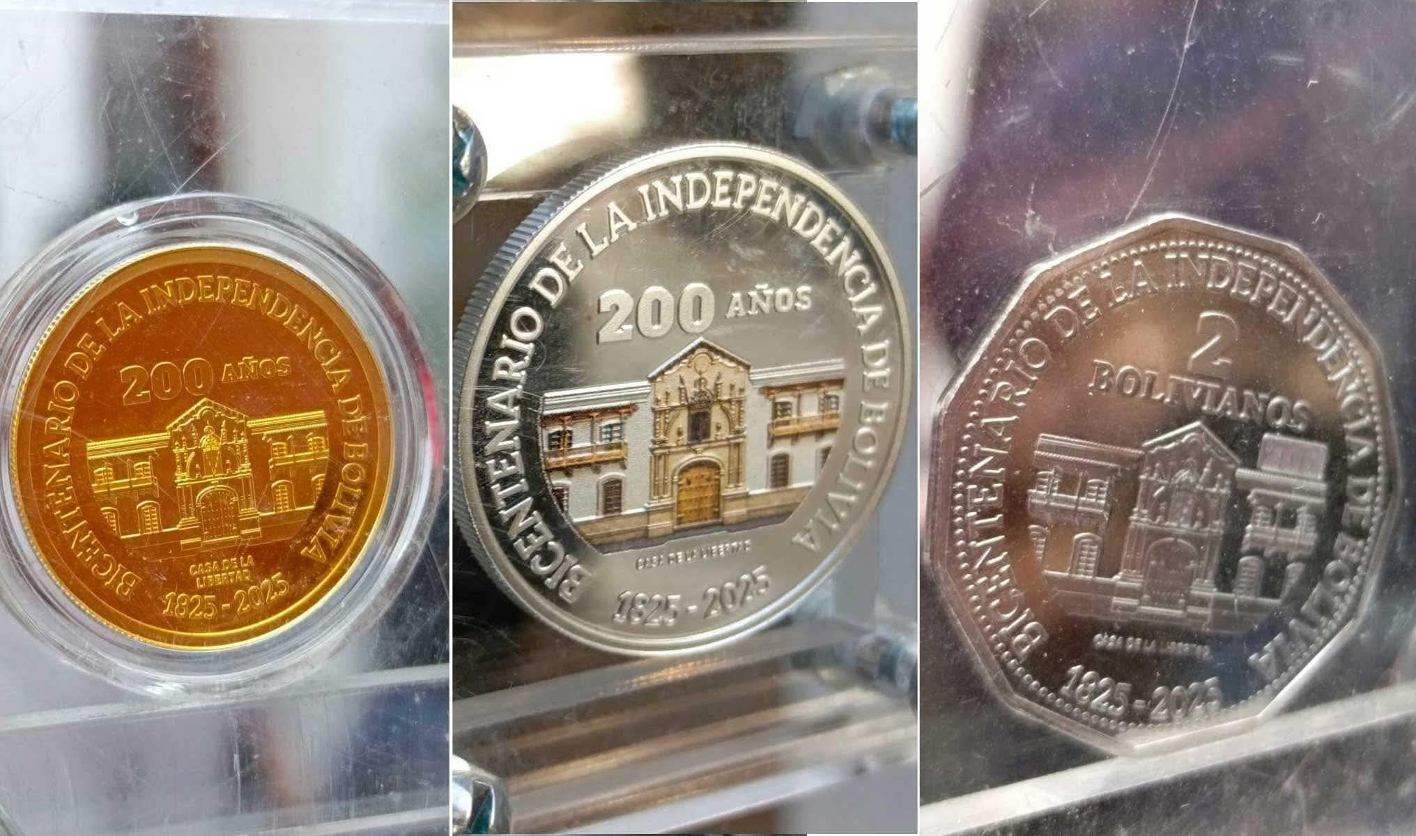 BOLIVIA PRESENTA MONEDA Y BILLETE CONMEMORATIVOS POR EL BICENTENARIO